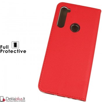 Telone smart magnet atverčiamas dėklas - raudonas (REDMI NOTE 8T)
